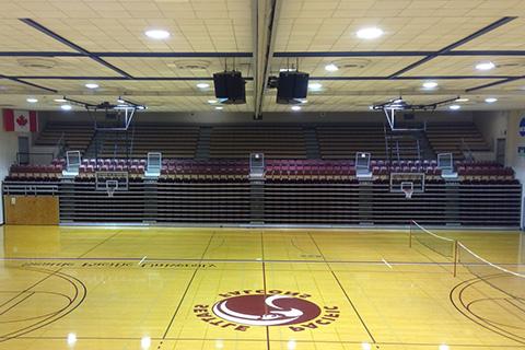 Main gym in Royal Brougham Pavilion